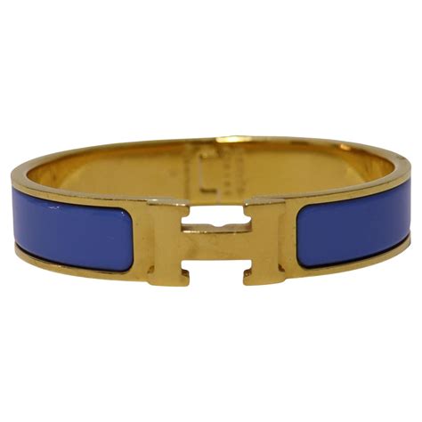 blue and gold hermes bracelet|Hermes clic h price.